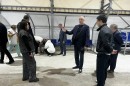 В Пыть-Яхе проверили ход строительных работ на крытом хоккейном корте